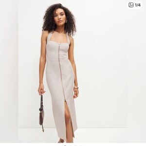 Reformation Edina Linen Dress